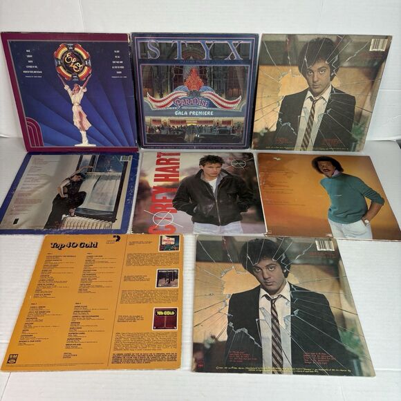 Vintage Vinyl Record Lot Of 9, Styx, Billy Joel, Corey Hart, Lionel Richie - Picture 10 of 16